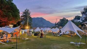 Udsigt fra overnatningsstedet