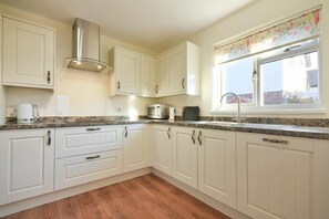 Fridge, dishwasher, cookware/dishes/utensils - Annstead House (Seahouses)