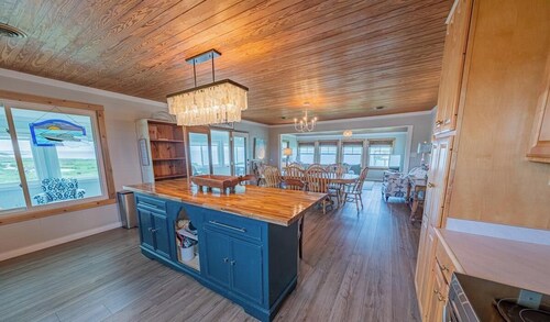 Soundfront OBX Home with Private Dock, Deep Water Access & Stunning Sunset Views