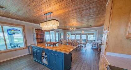 Soundfront OBX Home with Private Dock, Deep Water Access & Stunning Sunset Views