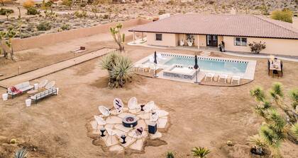 7 King BRs + Pool + Spa + Bocce | Mins to Joshua Tree NP | Flora
