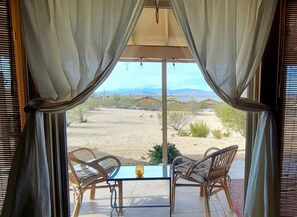 View looking west from living room
