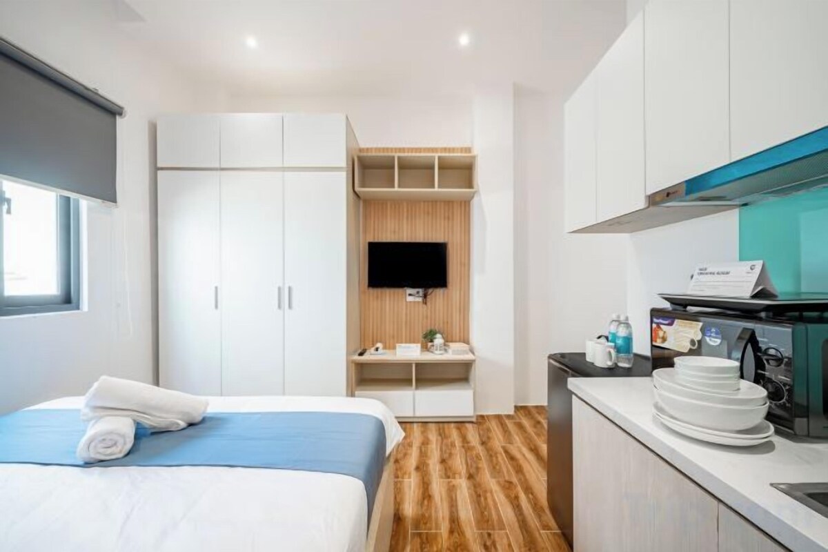 1 dormitorio, ropa de cama de alta calidad, wifi gratis y ropa de cama