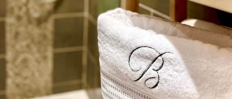Hair dryer, towels