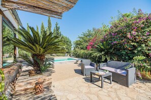 Terrace/patio - Villa "Can Porxet" with Private Pool, Terrace & Wi-Fi (Inca)