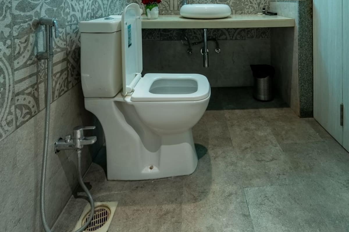Bathroom | Shower, rainfall showerhead, hair dryer