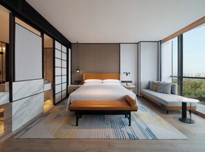 ห้องพรีเมียร์, เตียงคิงไซส์ 1 เตียง | เครื่องนอนระดับพรีเมียม, ผ้านวมขนเป็ด, มินิบาร์, ตู้นิรภัยในห้องพัก