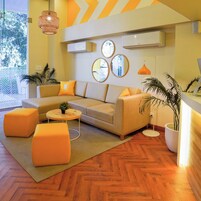 Sala de estar en el lobby