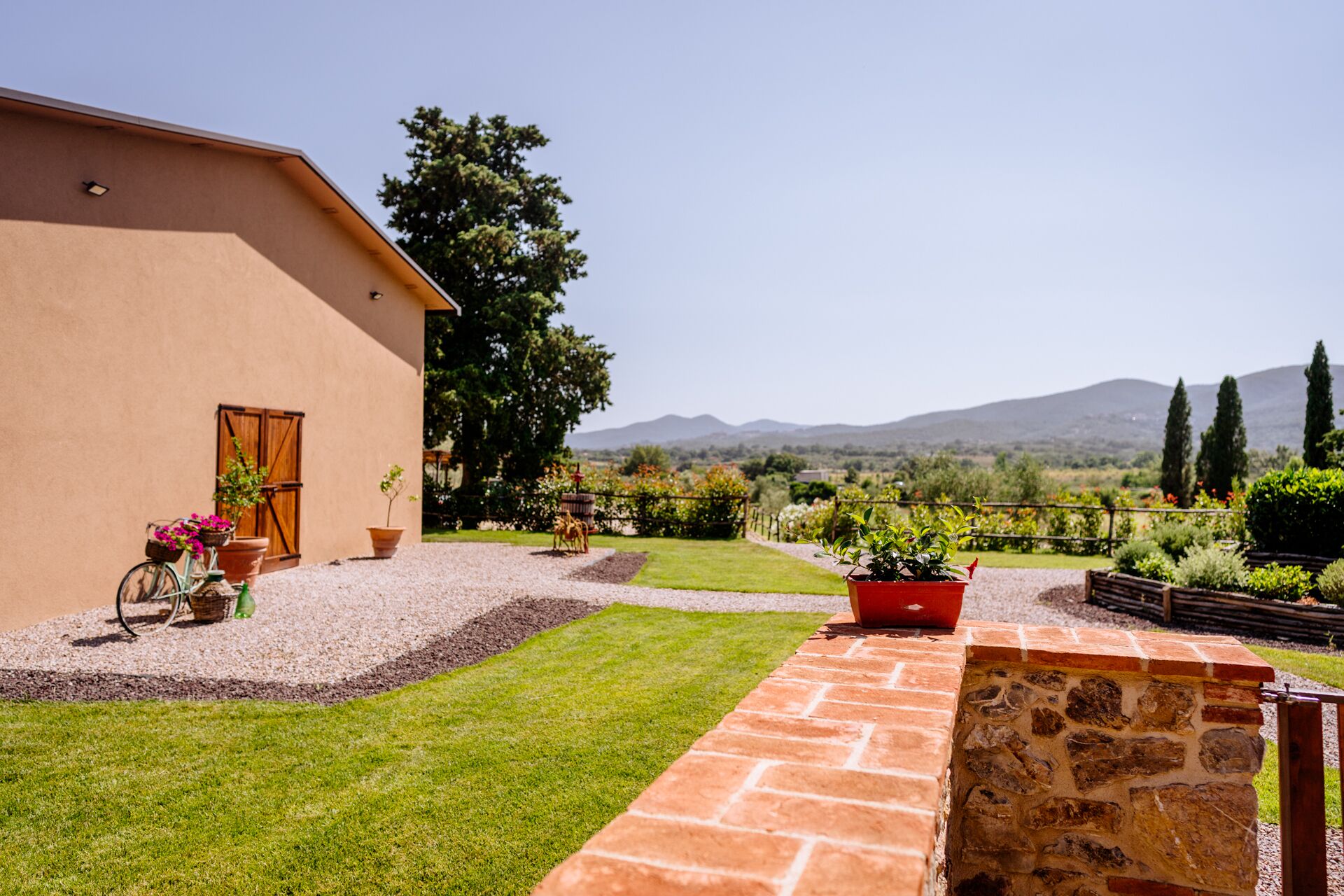 Blick von der Unterkunft