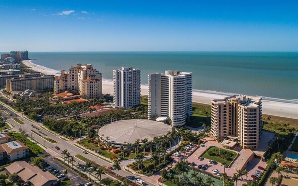 Enjoy access to the ocean from this beachfront hotel.