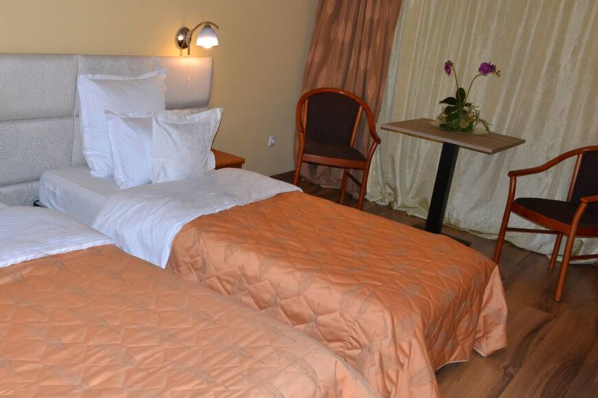 Business Twin Room | Desk, laptop workspace, WiFi (free), bed sheets