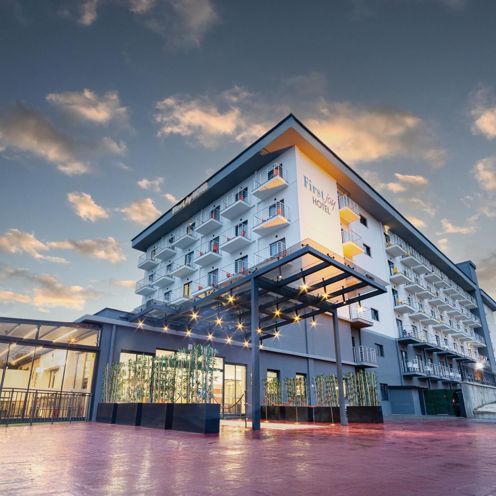 Voorkant van accommodatie