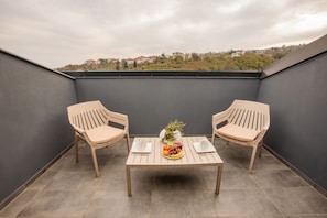 Standard Room, 1 King Bed, Terrace, Sea View | Balcony view