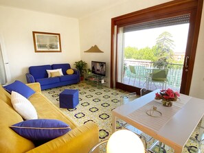 Een televisie en boeken