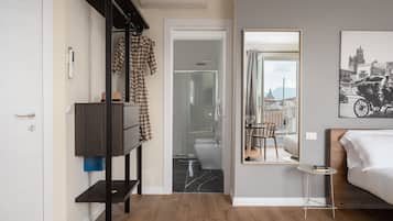 Shower, rainfall showerhead, hair dryer, bidet