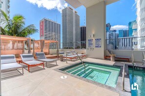 A heated pool