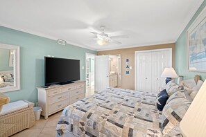 2 bedrooms, iron/ironing board, travel crib, free WiFi
