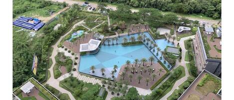 Indoor pool, outdoor pool