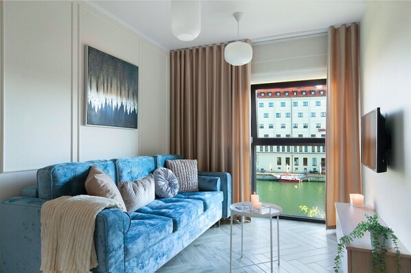 Deluxe Studio Suite | Iron/ironing board, free WiFi, bed sheets - Elite Apartments Rezydencja Wintera (Gdansk)