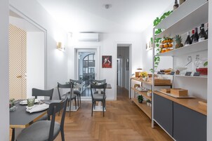 Daily buffet breakfast (EUR 10 per person)