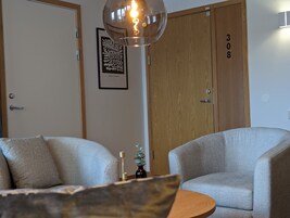 Sittområde i lobbyn