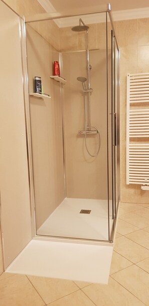 Shower, hair dryer, bidet, towels - Apartment Prapaul (St.Ulrich)