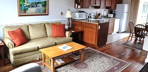 Individually decorated, individually furnished, desk, iron/ironing board