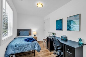 2 bedrooms, desk, iron/ironing board, travel cot - Perfect 2BR Hideaway Just 3.5 Blocks to Beach & Boards | Fire Pit, Grill, Relax (Belmar)