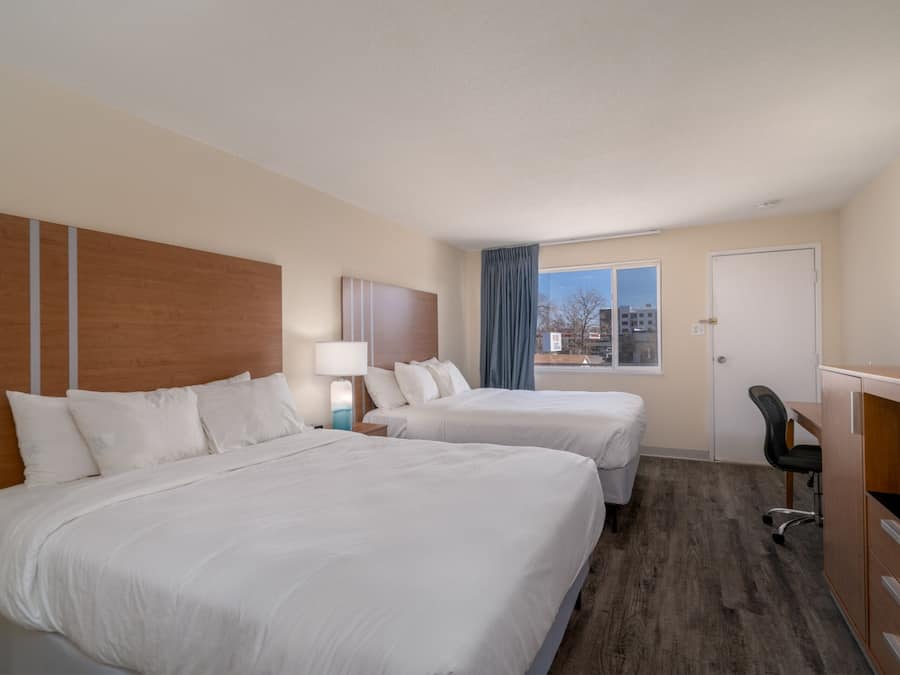Superior Room, 2 Queen Beds, Balcony | Desk, laptop workspace, blackout drapes, free WiFi
