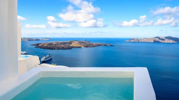 Deluxe Villa, 1 Bedroom, Hot Tub, Sea View | Terrace/patio