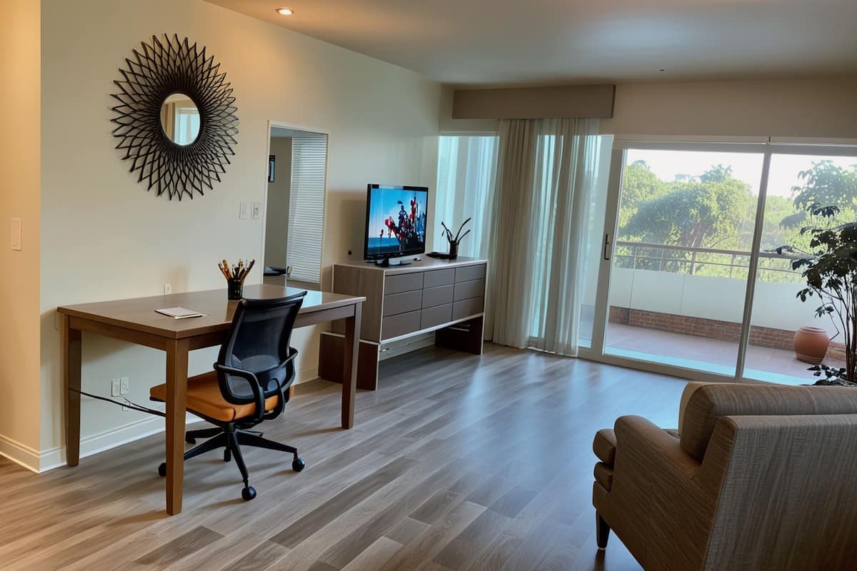 55-inch TV with cable channels, Netflix, streaming services