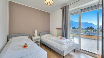 Family Apartment, Multiple Bedrooms, 2 Bathrooms, Lakeside (Antares150m from the Lake) | 3 bedrooms, iron/ironing board, free WiFi, bed sheets