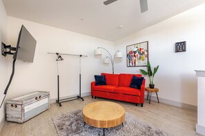 TV, fireplace, video games, DVD player