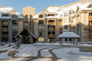 The Marquise building is a well-known property in the Upper Village of Whistler.   Upper Village is located at the base of Blackcomb Mountain and is a quieter, more relaxing part of the Whistler.