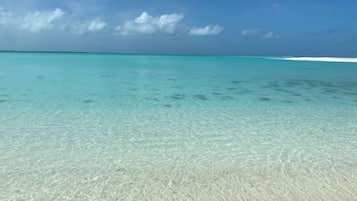 Perto da praia, toalhas de praia
