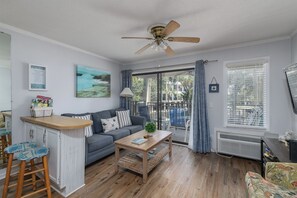 Smart TV, DVD player, books, video library - Feeling Tip Sea Ocean View, Beachfront, 250MB WIFI, Pool, Walk to Shops & Dining (Hilton Head Island)