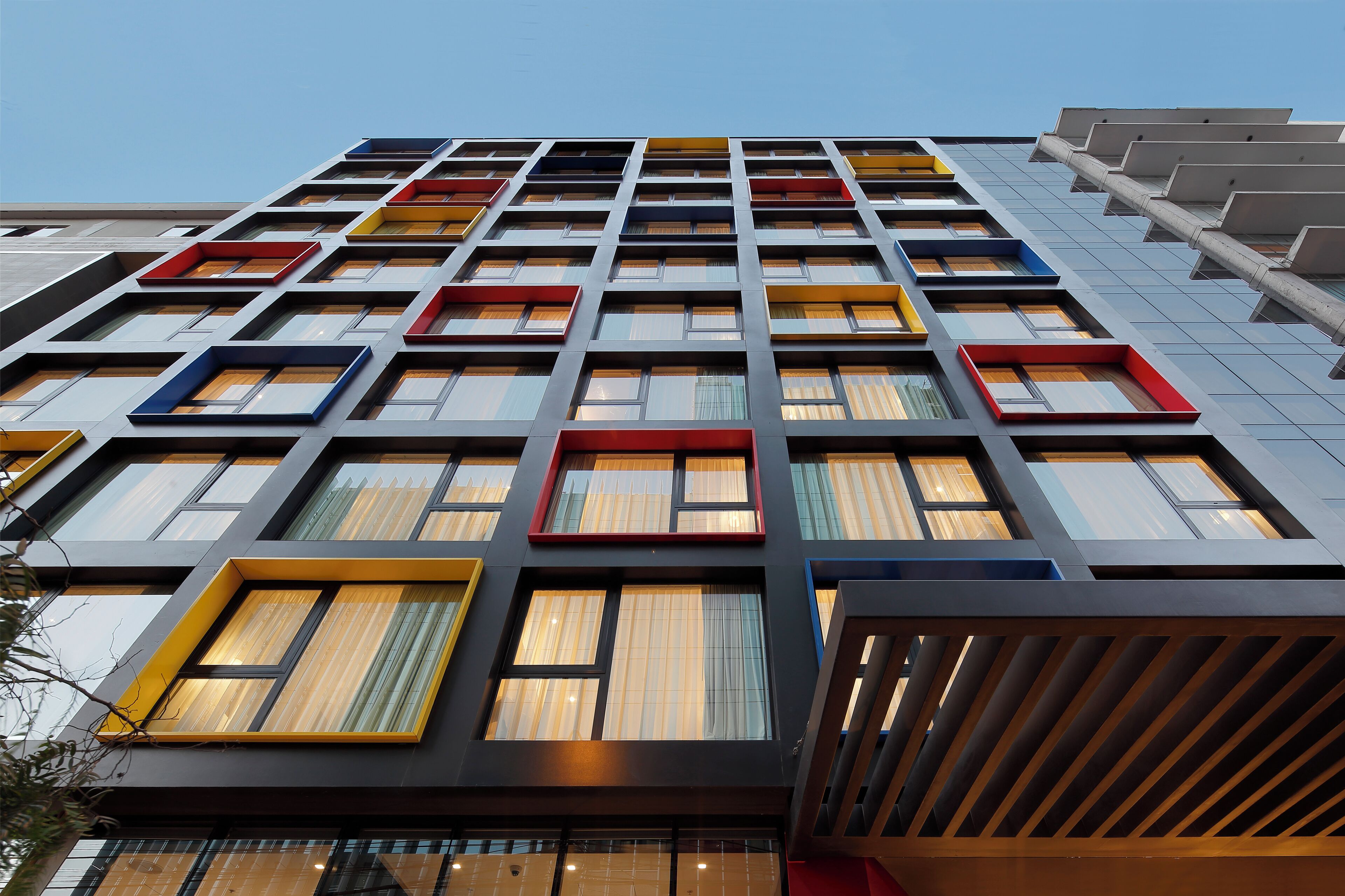 Façade de l’hébergement