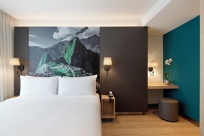 Ropa de cama de alta calidad y minibar 