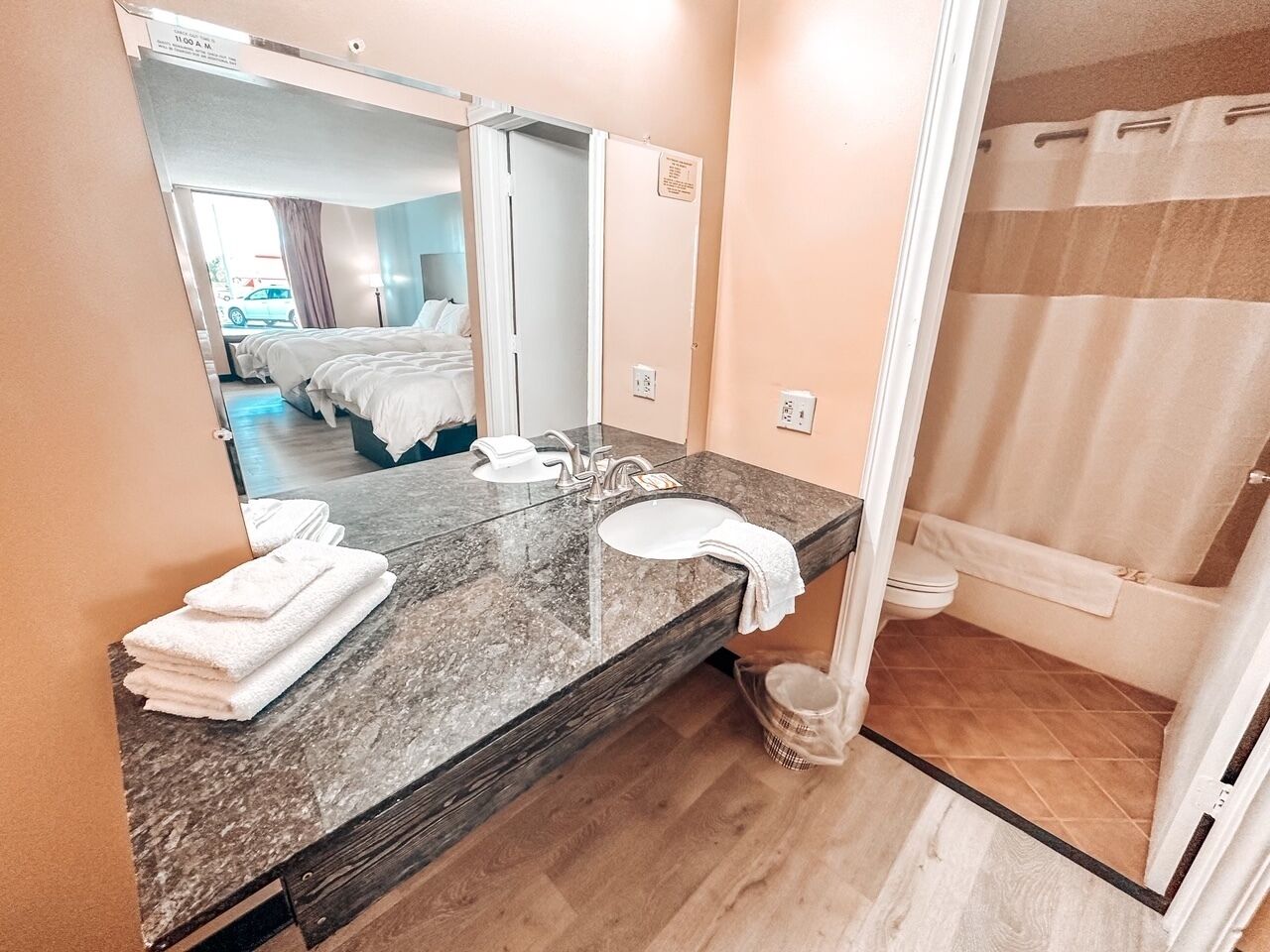 Room, 2 Queen Beds | Bathroom