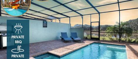 A heated pool