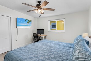 3 chambres, bureau, Wi-Fi gratuit, draps fournis