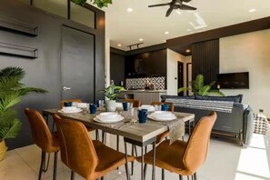 Apartamento design | Opções para refeição no quarto