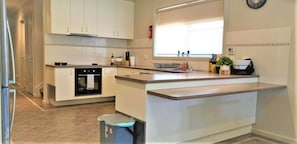 Fully stocked large kitchen