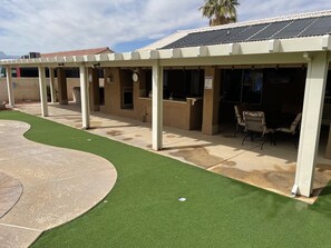 Outdoor dining - Beautiful house with pool and hot tub! (Mesquite)
