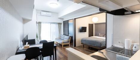 Superior-Apartment, 2 Schlafzimmer | Eigene Küche | Kühlschrank, Mikrowelle, Herdplatte, Toaster