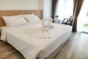 Habitación doble superior | Escritorio, wifi gratis y ropa de cama 