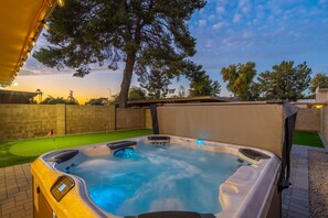 Idromassaggio all'aperto