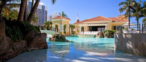 Indoor pool, outdoor pool