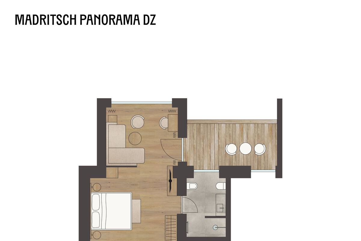 Quarto casal superior, sacada | Wi-Fi de cortesia, roupa de cama