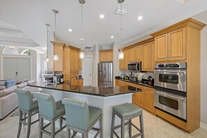 House, Multiple Beds (Home with pool/spa, ping pong and ste) | Private kitchen - Home With Pool/spa, Ping Pong and Steps to Beach/food (Marco Island)